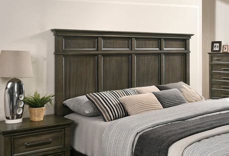 Houston Gray Queen Panel Bed from Furniture of America - Luna Furniture