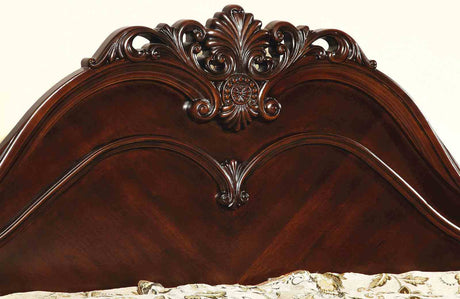 Mandura Cherry 5 Pc Queen Bedroom Set from Furniture of America - Luna Furniture