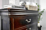 Mandura Cherry 5 Pc Queen Bedroom Set from Furniture of America - Luna Furniture