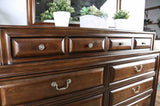 Brandt Brown Cherry Queen Bed from Furniture of America - Luna Furniture