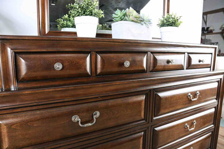 Brandt Brown Cherry Queen Bed from Furniture of America - Luna Furniture