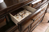 Brandt Brown Cherry 5 Pc Queen Bedroom Set from Furniture of America - Luna Furniture