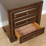 Brandt Brown Cherry 5 Pc Queen Bedroom Set from Furniture of America - Luna Furniture
