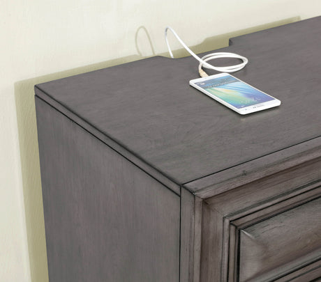 Brandt Gray Night Stand from Furniture of America - Luna Furniture