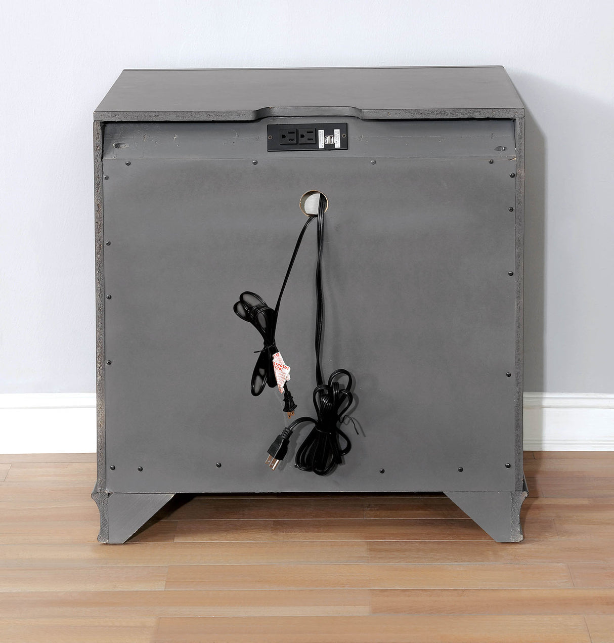 Brandt Gray Night Stand from Furniture of America - Luna Furniture