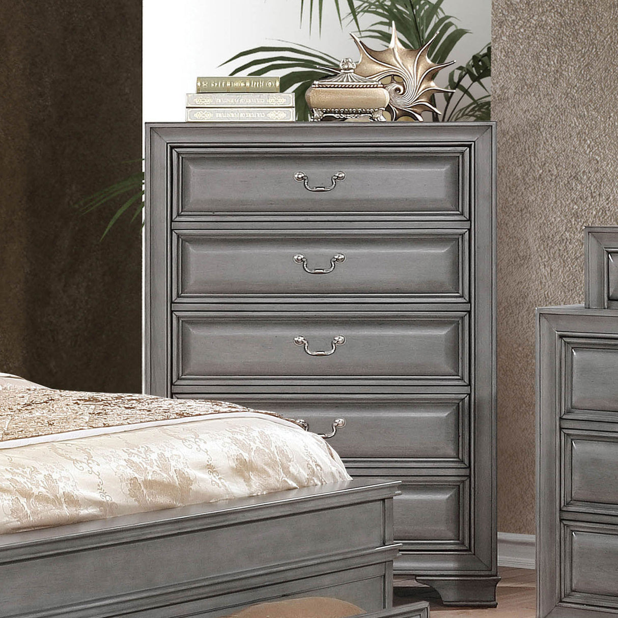 Brandt Gray Chest from Furniture of America - Luna Furniture