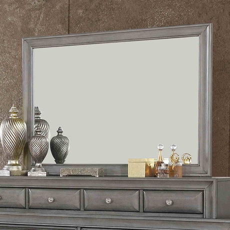 Brandt Gray Mirror (Mirror Only) from Furniture of America - Luna Furniture