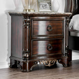 Menodora Brown Cherry Night Stand from Furniture of America - Luna Furniture
