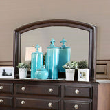 Litchville Brown Cherry Mirror (Mirror Only) from Furniture of America - Luna Furniture