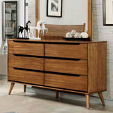 Lennart Oak 5-Piece Queen Bedroom Set from Furniture of America - Luna Furniture