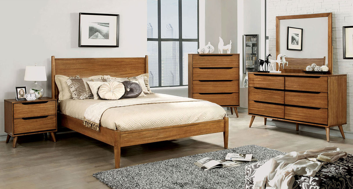 Lennart Oak Mid-Century Youth Bedroom Set