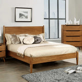 Lennart Oak Mirror (Mirror Only) from Furniture of America - Luna Furniture