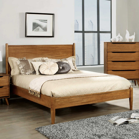 Lennart Oak 5 Pc Queen Bedroom Set from Furniture of America - Luna Furniture