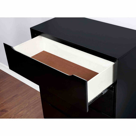 Lennart Black Chest from Furniture of America - Luna Furniture