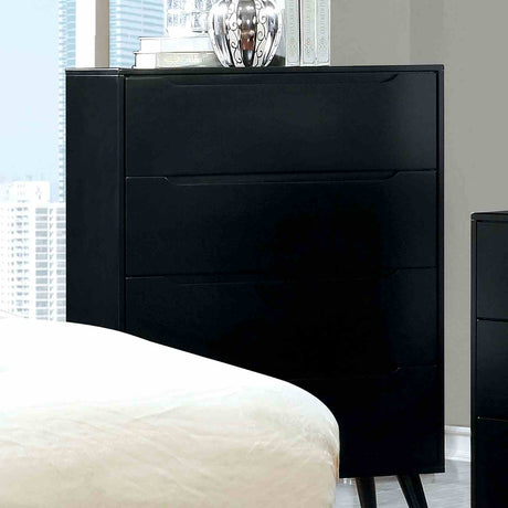 Lennart Black Chest from Furniture of America - Luna Furniture