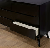 Lennart Black Dresser from Furniture of America - Luna Furniture