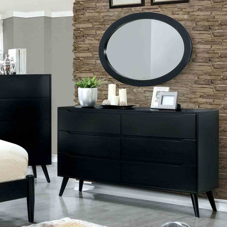 Lennart Black 5 Pc Queen Bedroom Set from Furniture of America - Luna Furniture