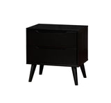 Lennart Black Night Stand from Furniture of America - Luna Furniture