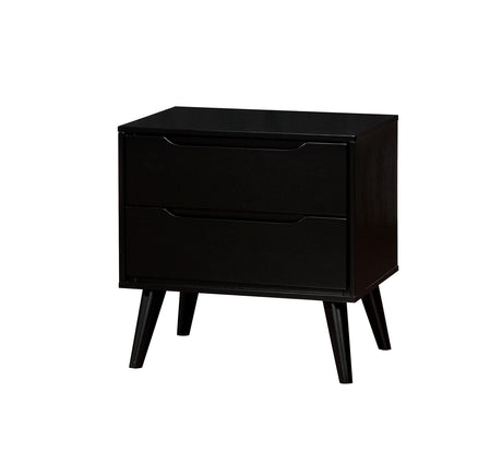 Lennart Black Night Stand from Furniture of America - Luna Furniture