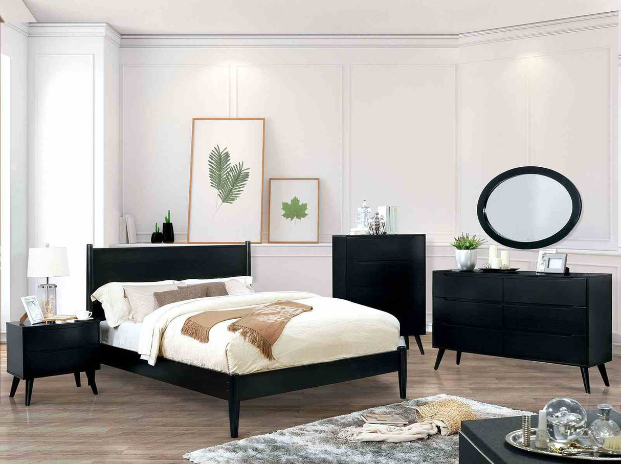 Lennart Black Full Bed from Furniture of America - Luna Furniture