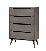 Lennart Gray 5 Pc Queen Bedroom Set from Furniture of America - Luna Furniture