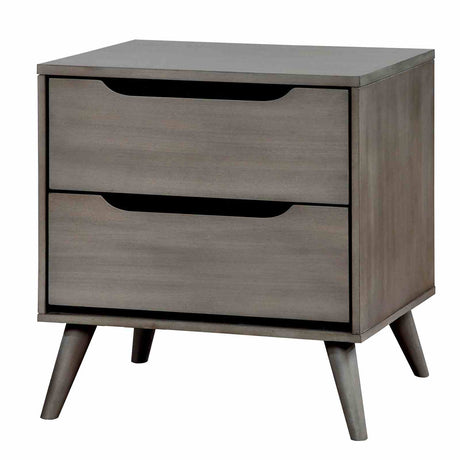 Lennart Gray Night Stand from Furniture of America - Luna Furniture