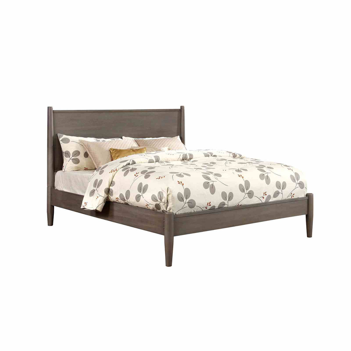 Lennart Gray 5 Pc Queen Bedroom Set from Furniture of America - Luna Furniture