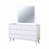 Lennart White Dresser from Furniture of America - Luna Furniture