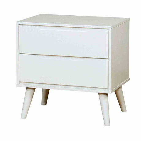 Lennart White Night Stand from Furniture of America - Luna Furniture