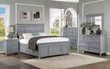 Castlile Gray 5 Pc Queen Bedroom Set from Furniture of America - Luna Furniture