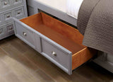 Castlile Gray 5 Pc Queen Bedroom Set from Furniture of America - Luna Furniture