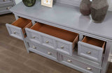 Castlile Gray 5 Pc Queen Bedroom Set from Furniture of America - Luna Furniture