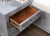 Castlile Gray 5 Pc Queen Bedroom Set from Furniture of America - Luna Furniture