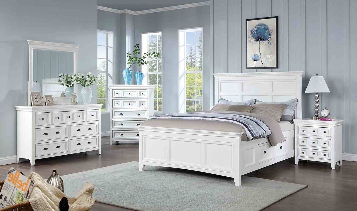 Castile White Transitional Youth Bedroom Set