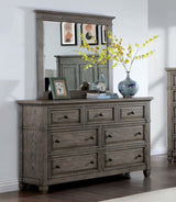 Durango Warm Gray Mirror (Mirror Only) from Furniture of America - Luna Furniture