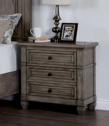 Durango Warm Gray Night Stand from Furniture of America - Luna Furniture