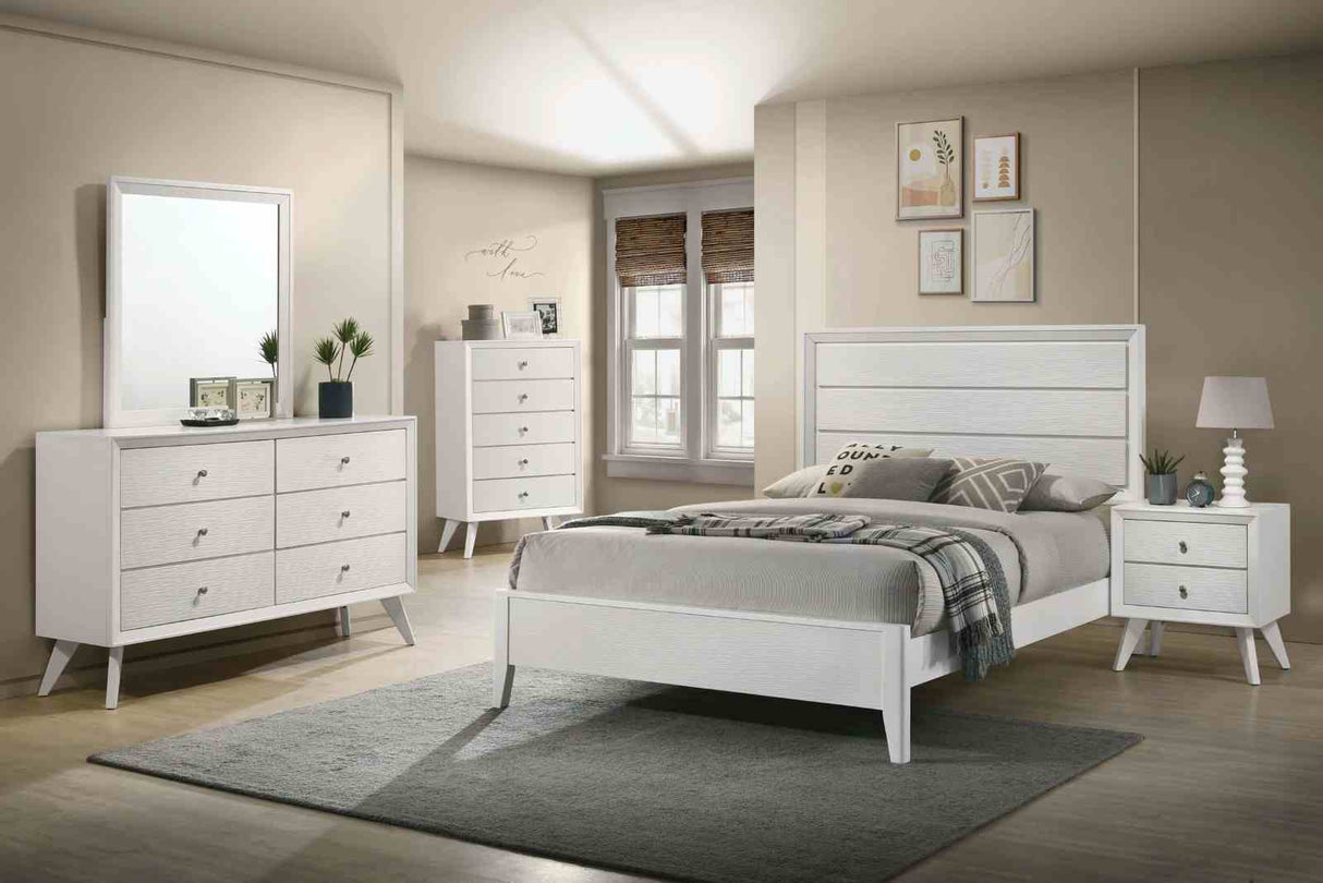 Dortmund White Queen Bed from Furniture of America - Luna Furniture