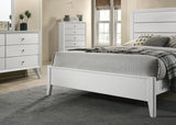 Dortmund White California King Bed from Furniture of America - Luna Furniture