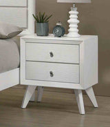 Dortmund White 5 Pc Queen Bedroom Set from Furniture of America - Luna Furniture