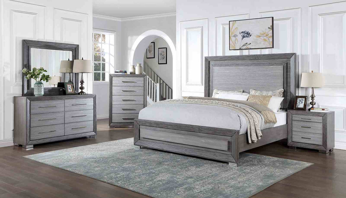 Raiden Gray Queen Bed from Furniture of America - Luna Furniture