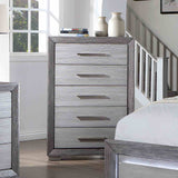 Raiden Gray 5 Pc Queen Bedroom Set from Furniture of America - Luna Furniture