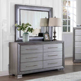 Raiden Gray 5 Pc Queen Bedroom Set from Furniture of America - Luna Furniture
