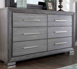 Raiden Gray 5 Pc Queen Bedroom Set from Furniture of America - Luna Furniture