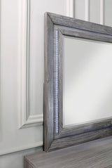Raiden Gray Mirror (Mirror Only) from Furniture of America - Luna Furniture