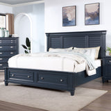 Manzanillo Slate Blue King Bed from Furniture of America - Luna Furniture