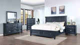 Manzanillo Slate Blue Queen Storage Bed from Furniture of America - Luna Furniture