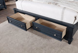 Manzanillo Slate Blue King Bed from Furniture of America - Luna Furniture