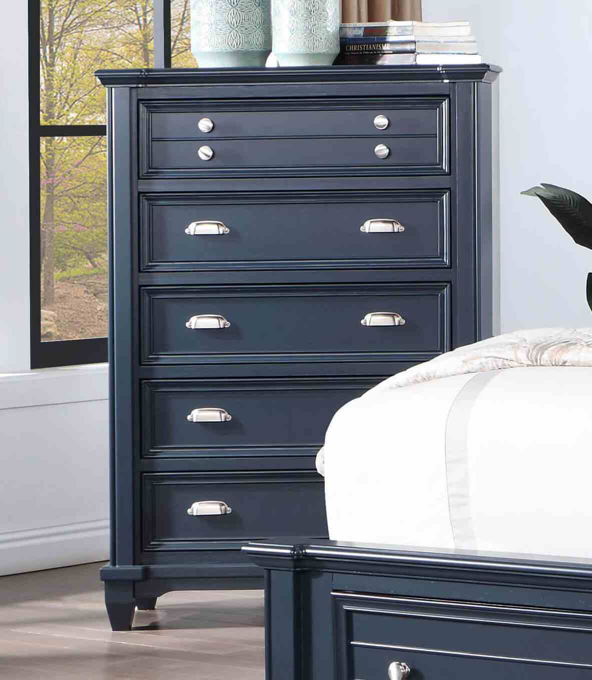 Manzanillo Slate Blue Chest from Furniture of America - Luna Furniture
