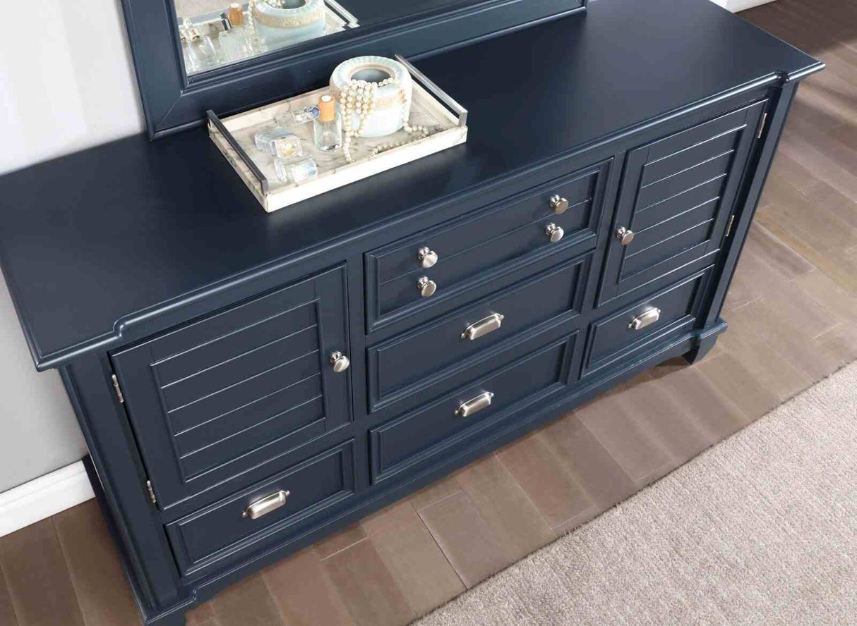 Furniture of America Manzanillo Slate Blue Dresser