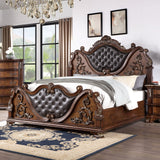 Esparanza Brown Cherry Queen Bed from Furniture of America - Luna Furniture